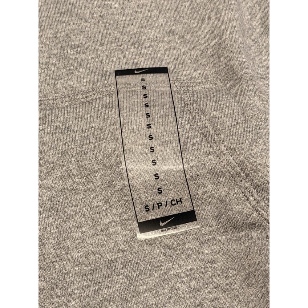 Nike Hoodie Boy Small Gray Pullover Fleece Swoosh Logo BV3757-091 Sweatshirt Kid - Picture 2 of 5